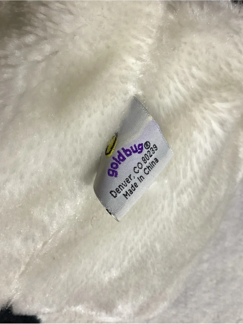 Goldbug plush white